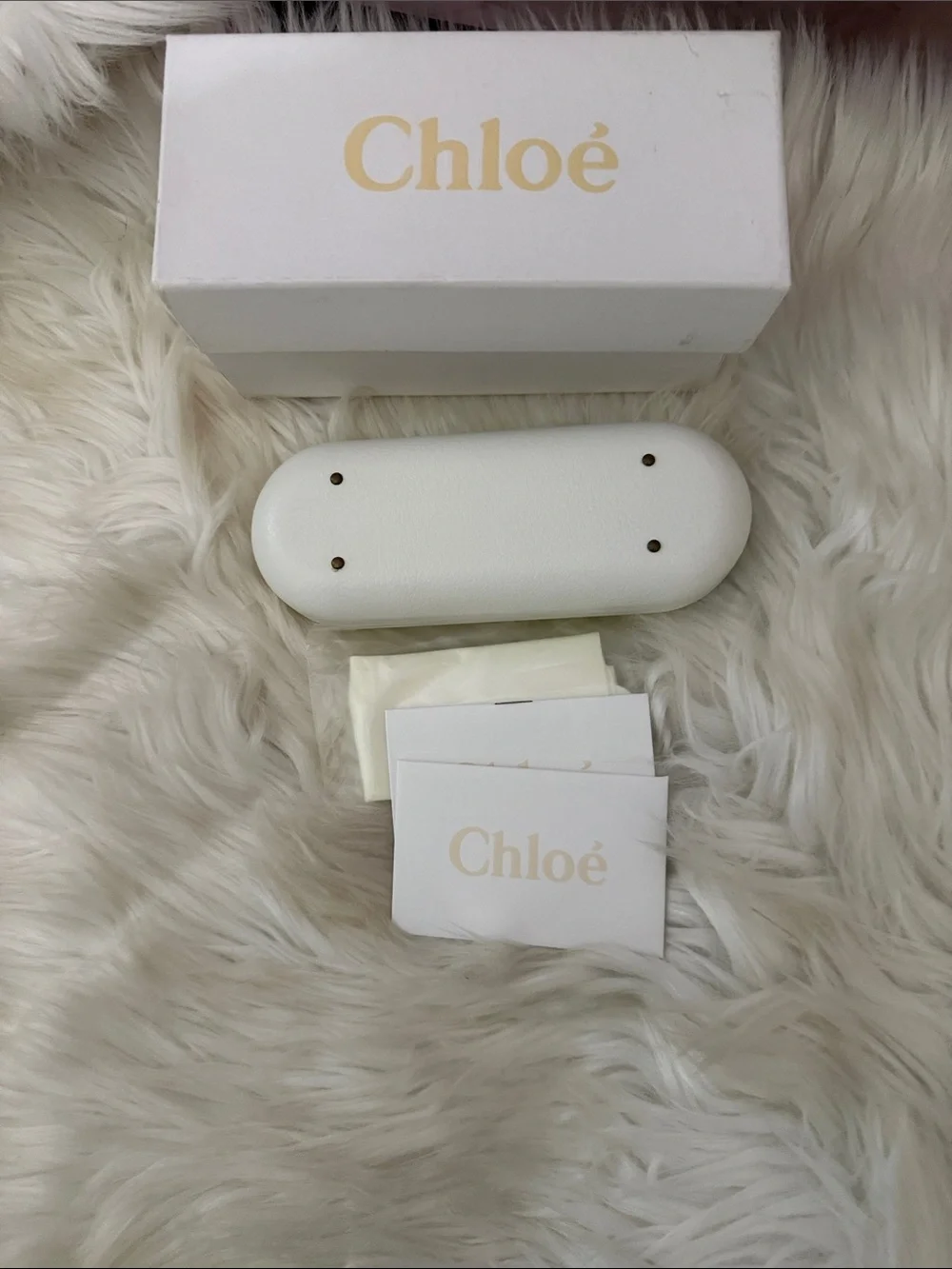 Chloé Cream Eyewear Box and Case Set